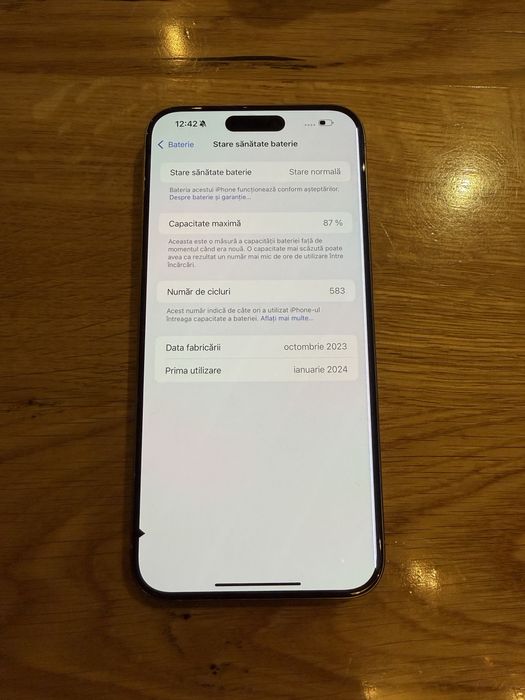 iPhone 15 Pro Max 256GB 87%BAT