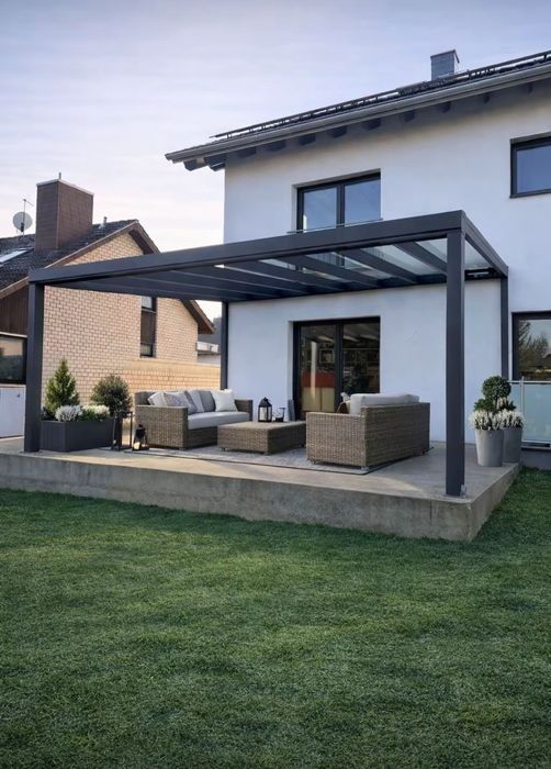 Terase sticlă transparent