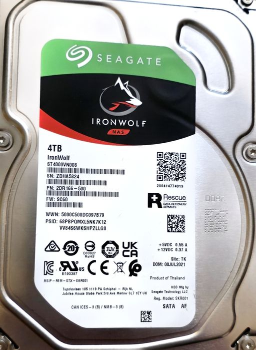 HDD Seagate Ironwolf 4TB