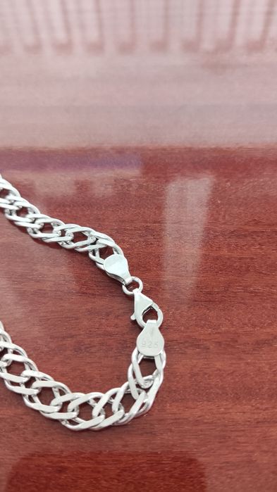 Vând lanț argint lungime 55 cm, 30 grame.