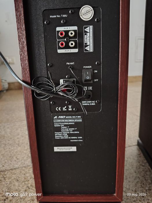 Fenda T-80U f&d boxe cu statie microfoane și usb card memorie