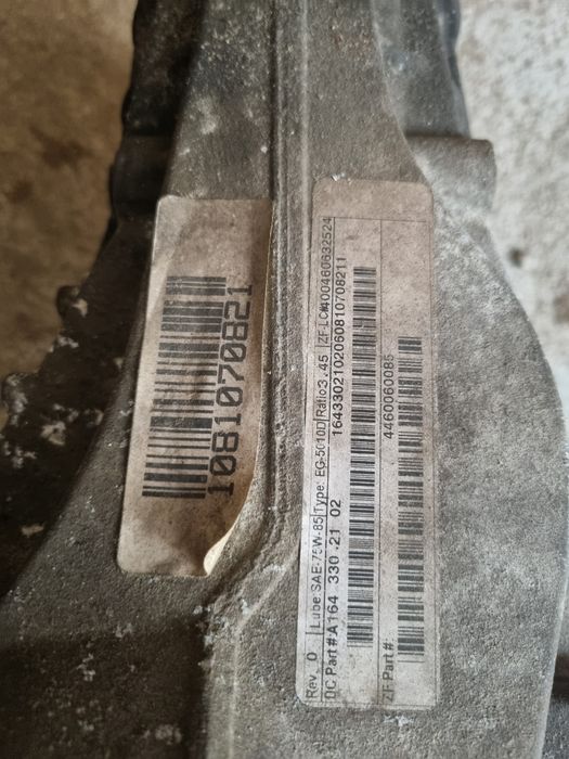 Mercedes ML W164 : Grup diferențial față și Boxă Harman Kardon