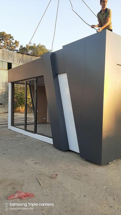 Будки из контейнера, сэндвич-панель, металлокаркас, закалённого стекла