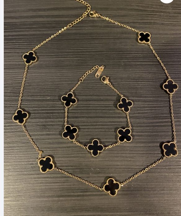 Колие гривна обеци Van cleef