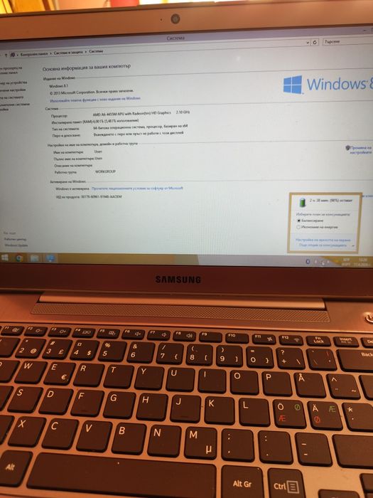 Лаптоп Samsung  в добро състояние