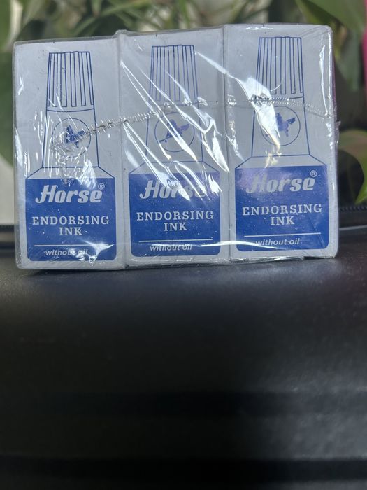 Чернила штампельные, синего цвета