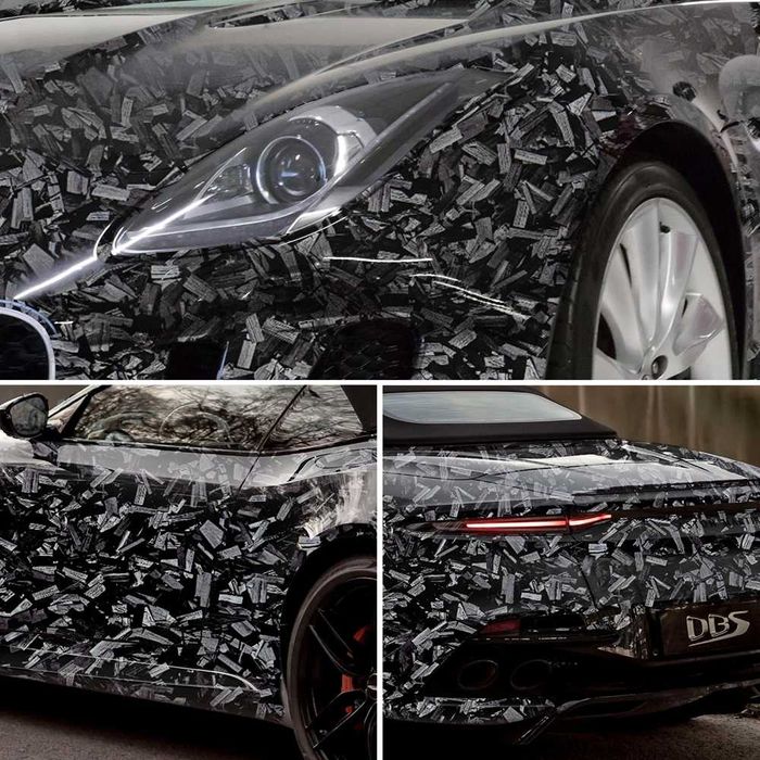 Висококачествено фолио Кован Carbon Silver за автомобил - 152х100см