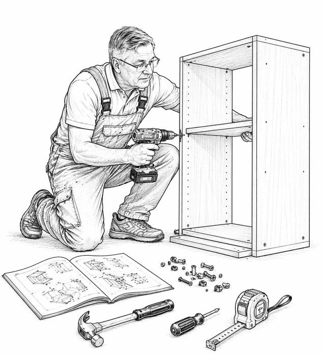 Сглобяване на мебели, монтаж и демонтаж.