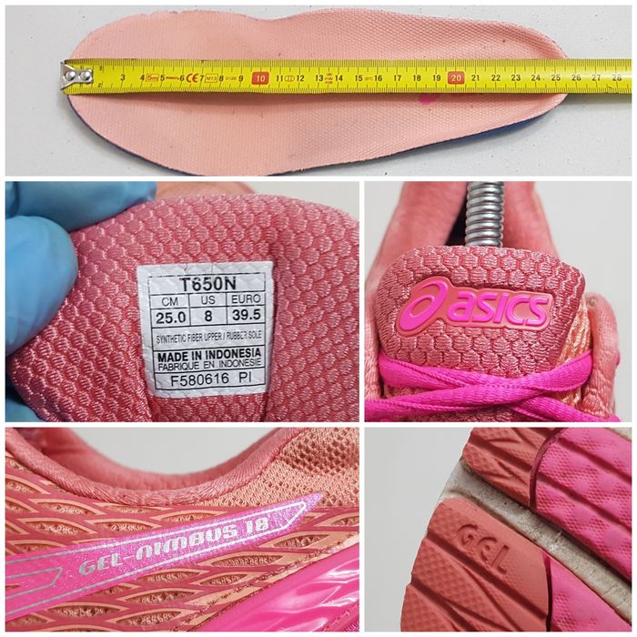 Pantofi alergare ASICS Gel NIMBUS 18, adidași sport running nr. 39, 5