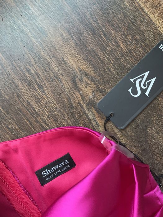 Rochie din satin superba roz noua cu eticheta