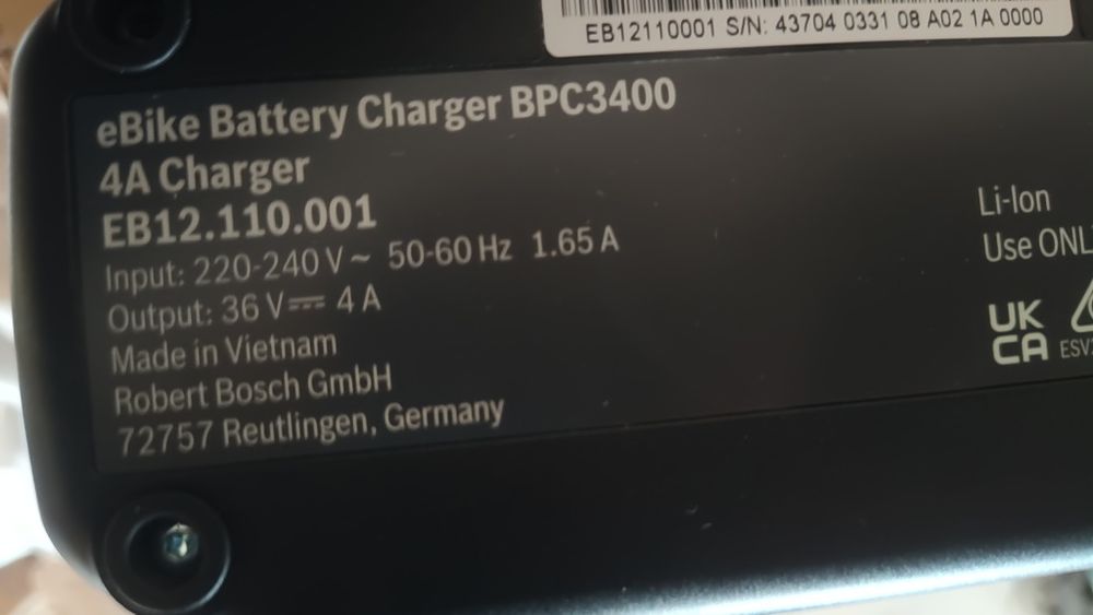 Încărcător biciclete electrice Bosch