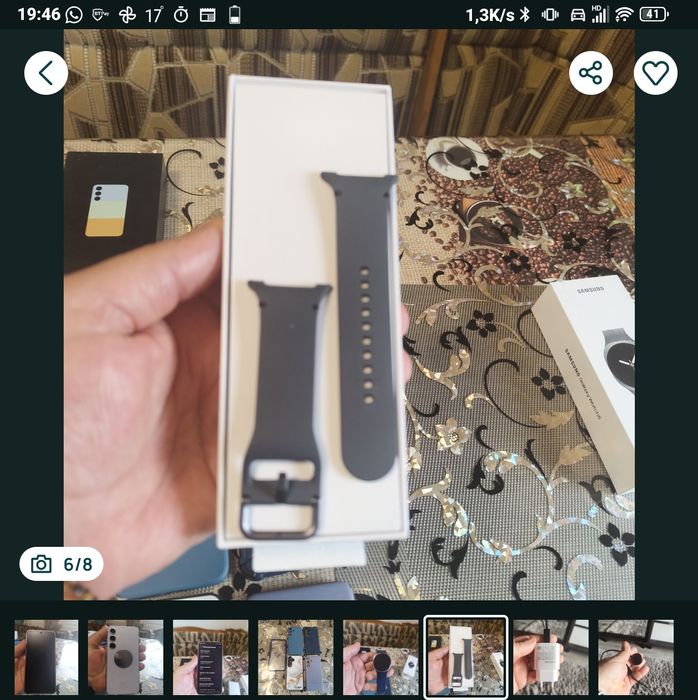 Vând Smartwatch Samsung Galaxy Watch 8 – Ca Nou, sub 1 an de utilizare (Pachet Complet)
