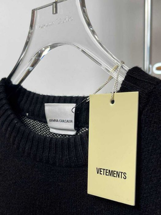 VETEMENTS Black Sweater | Hanorac VETEMENTS