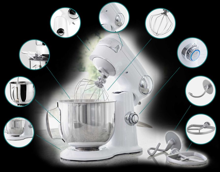 Mixer cu bol Cuisinart SM50WHE