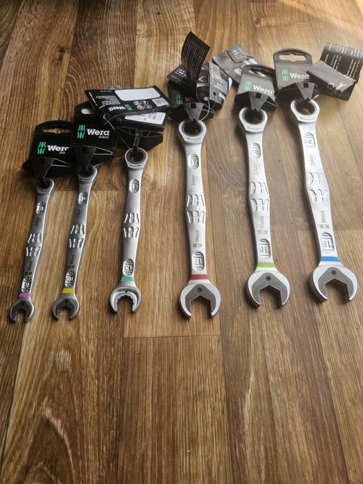 Set 6 chei combinate cu clichet Wera