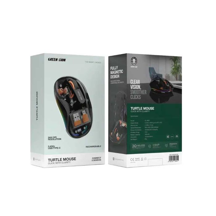 Green Lion Mouse Мышка беспроворная 2400DPI