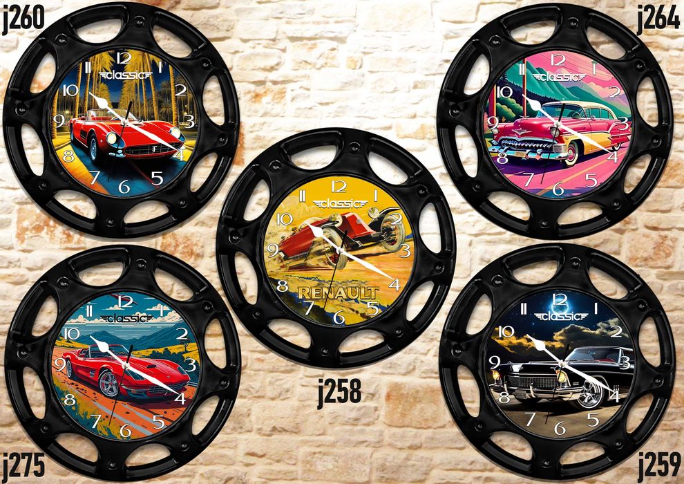 Стенни часовници-автомобилна джанта,възможност за к-кт с чаша