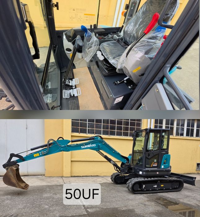 Miniexcavator SUNWARD 35UF / 50UF  NOU cu zero motor Kubota