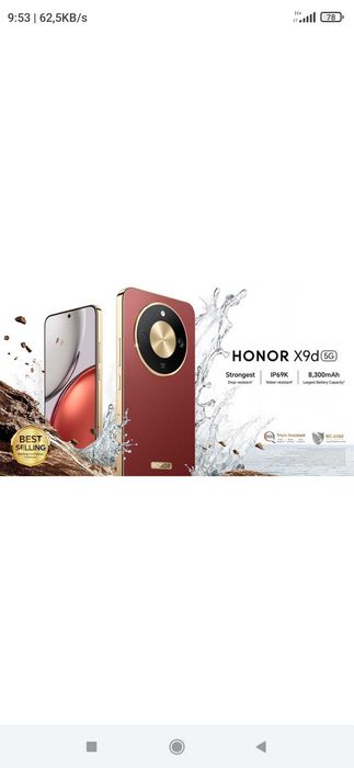 Honor X9d 5g kar dak bor