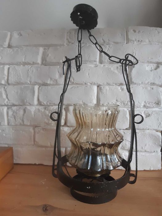 Стари полюлеи от ковано желязо 2 бр.