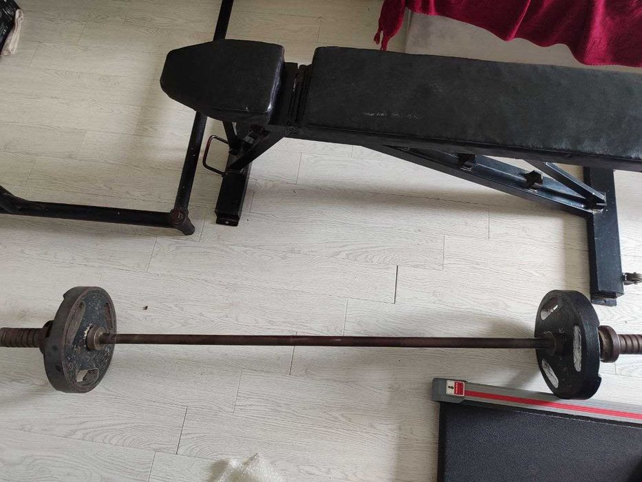 Продается олимпийская штанга с лежаком