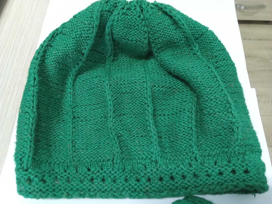 Bereta si fular, dama, impletite manual