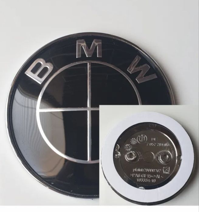 Emblema capota portbagaj Bmw neagra e60 e70 e90 F01 F10 F15 f20 F30