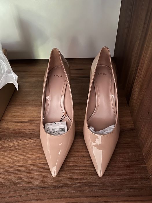 Обувки с висок ток Mango