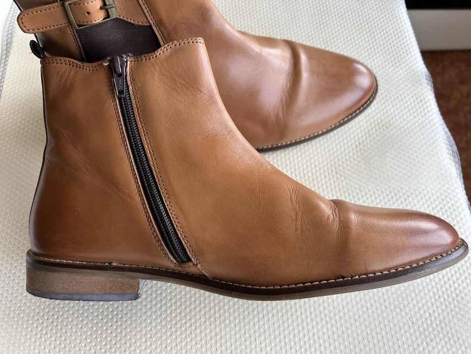 Мъжки боти от естествена кожа