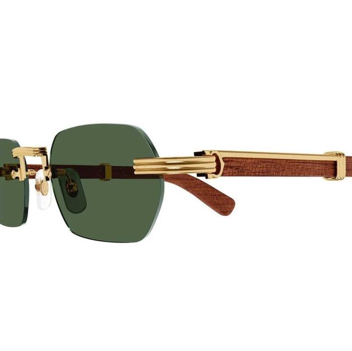 Слънчеви очила Cartier CT0362S Дървена размка Brown