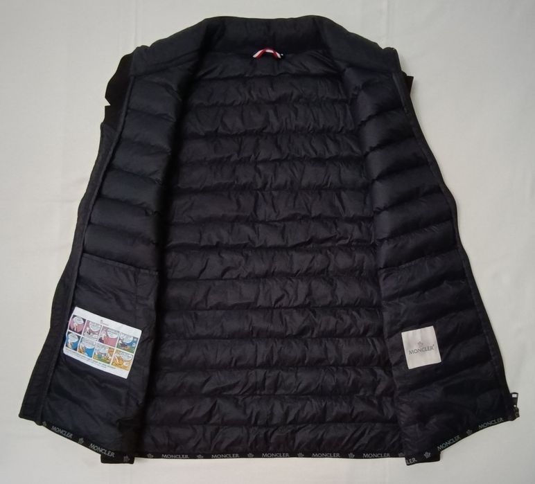 Moncler Down Puffer Vest пухен елек XL черна пухенка грейка