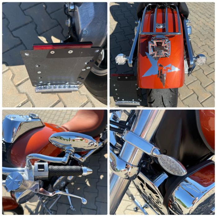 KAWASAKI VN 1500 VULCAN BOBBER+CHOPPER CUSTOM EFECTUAT IN GERMANIA unicat+totul este nou 13.000 km reali cu facturi+toate modificarile sunt omologate