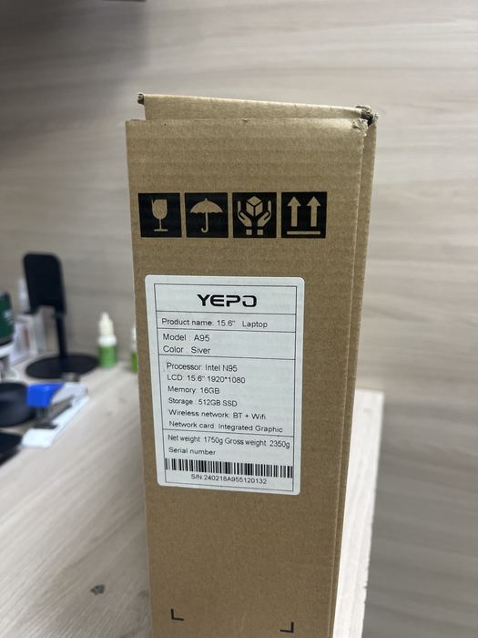 Ноутбук YEPO озу 16