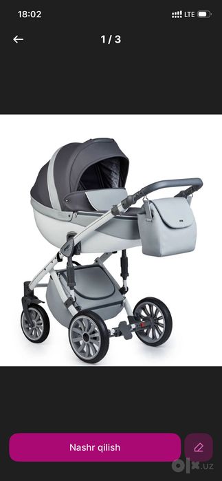Kolyaska Anex sport 3-v 1  Judayam qulay sifatli buzulgan joylari yoq