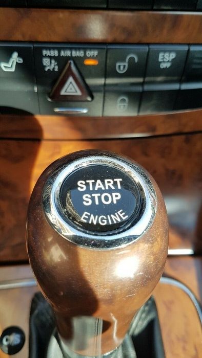 3D 3Д Стикер Старт-Стоп бутон Mercedes E-Class W211 / CLS-Class W219 /