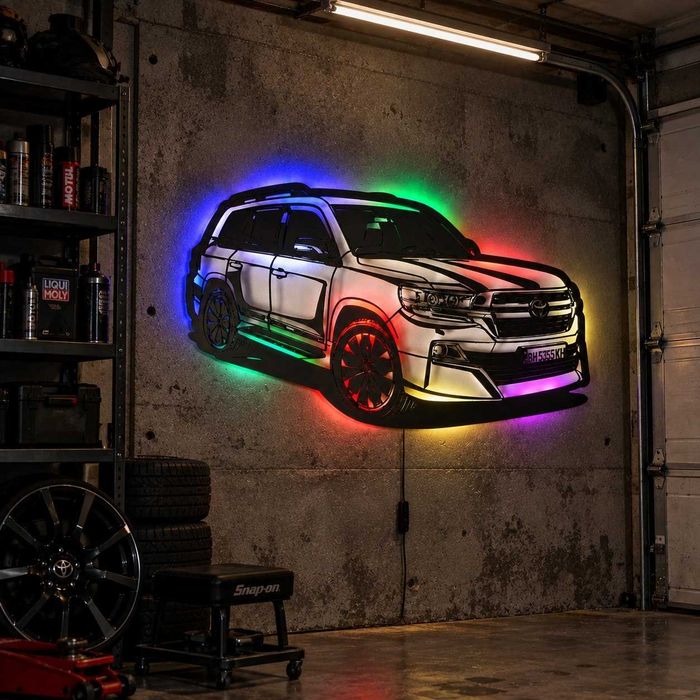 Panou Auto LED Personalizat după Mașina Ta | 80–100 cm