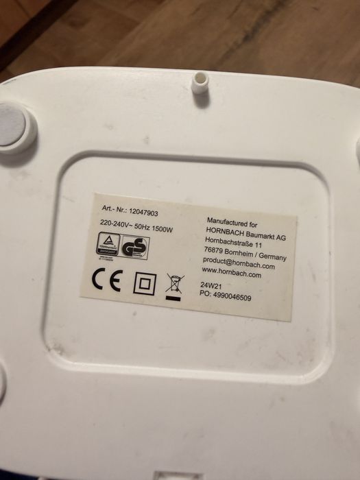 Aeroterma hornbach 1500 w