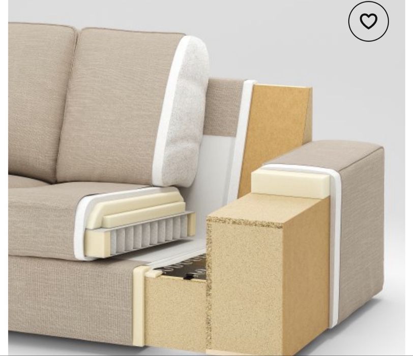 Нов триместен диван на IKEA модел KiVIK