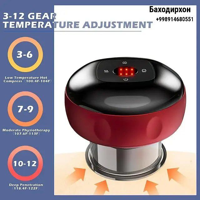 Электрический вакуумный массажёр (хиджама банка)