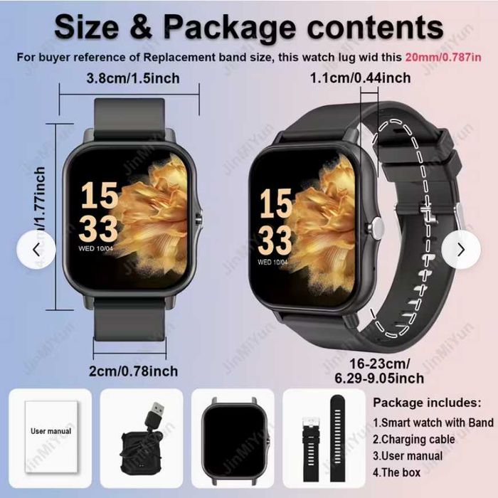 Smartwatch Y13 nou/sigilat culoare negru