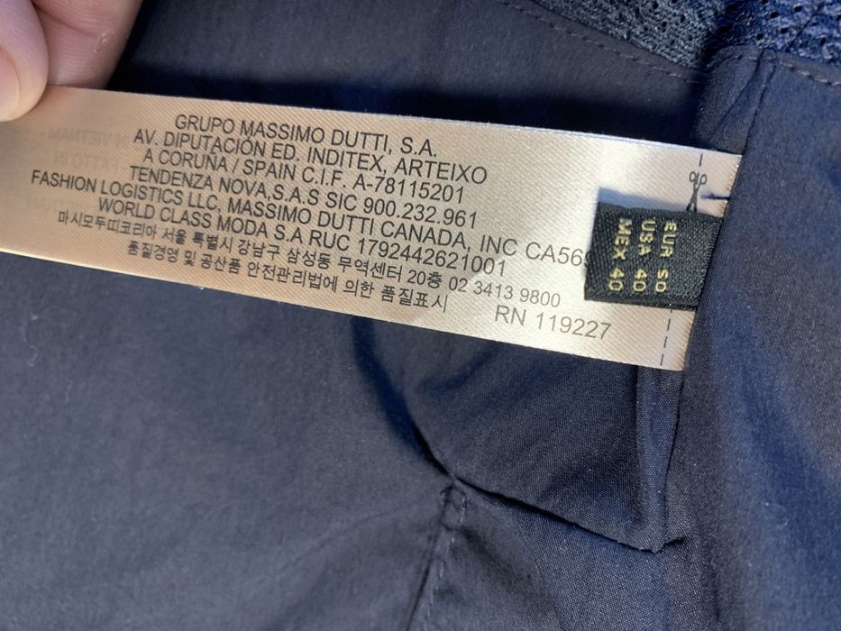 Sacou barbati original Massimo Dutti