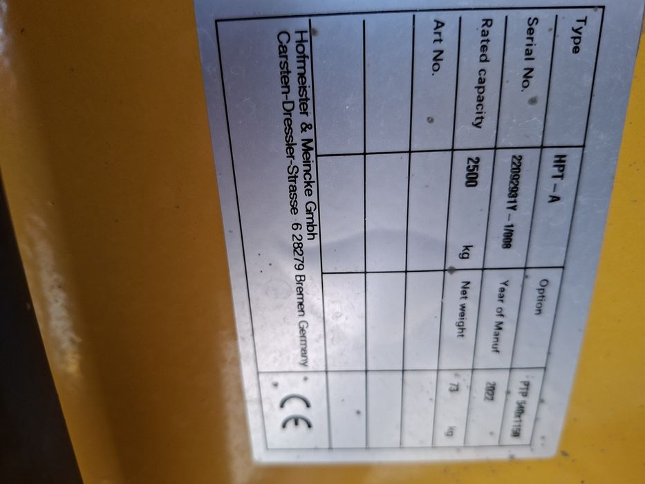 Traspalet pentru paleți vând