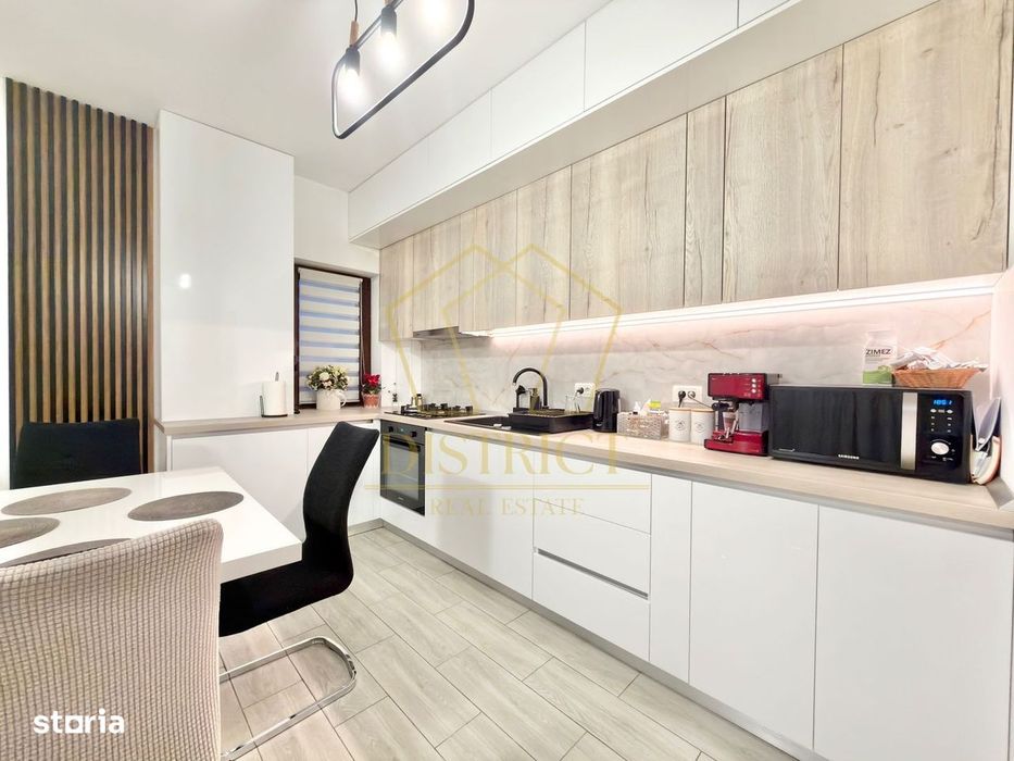 Apartament cu 3 camere mobilat si utlat, 70 mp utili, in Giroc la etaj