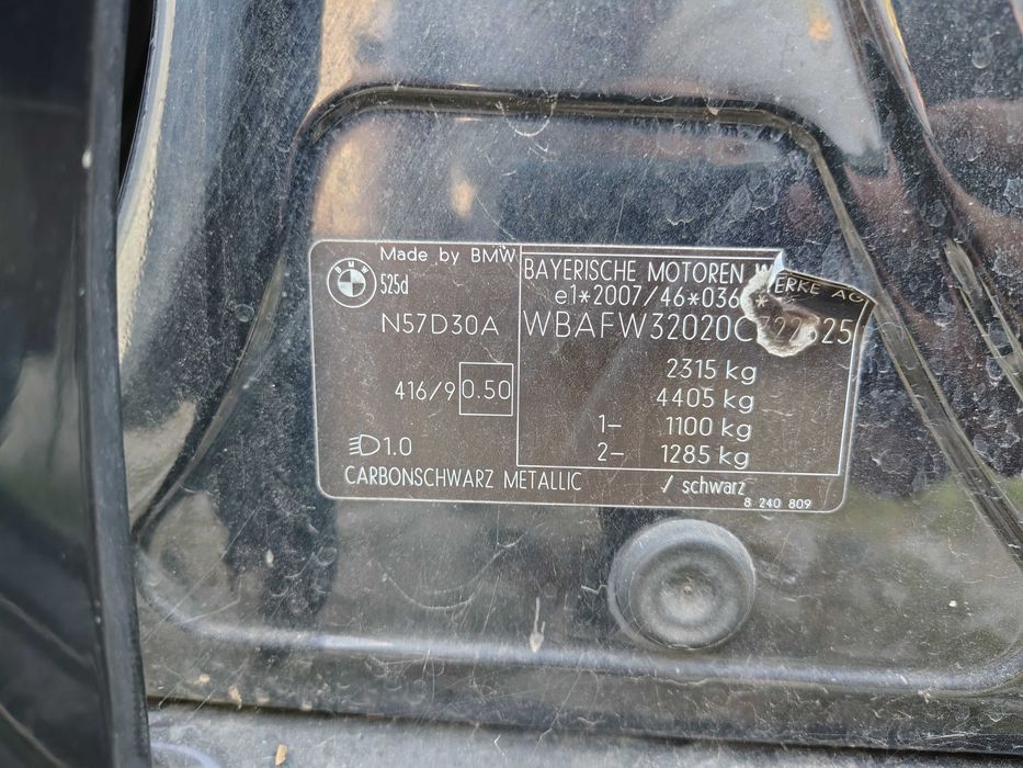 На Части BMW 525d 204кс. F10 M-Pack (3.0d N57D30A)