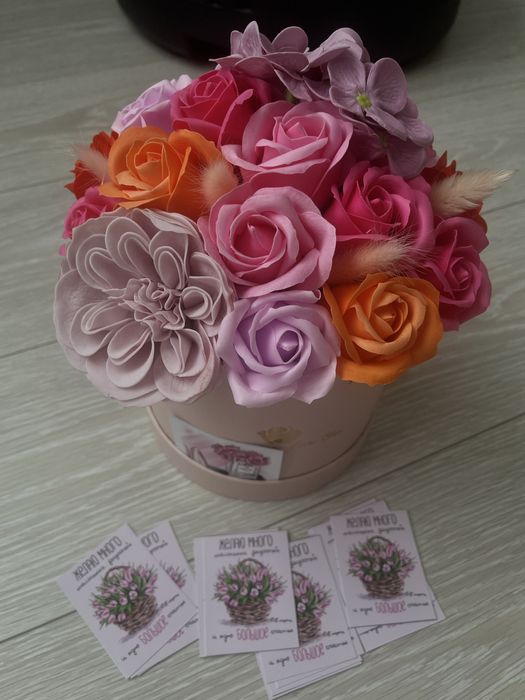 Букеты из мыльных цветов