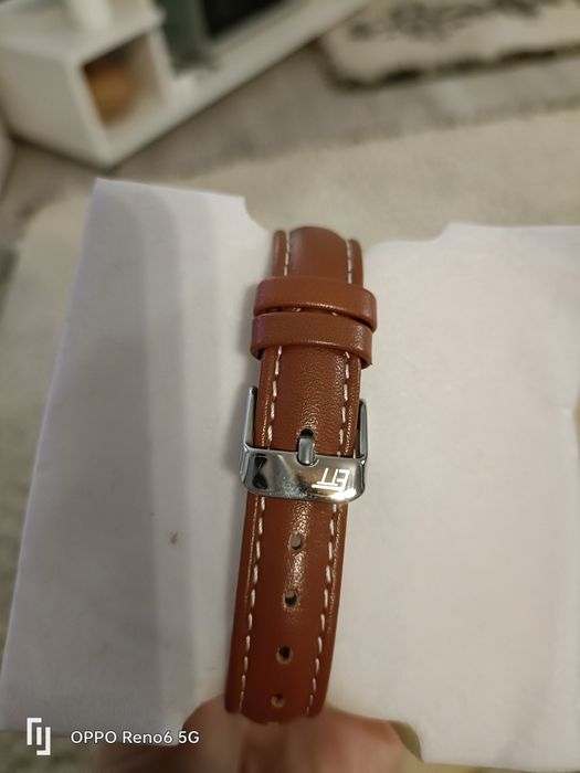 Vând ceas analog ETT dama eco tech,curea piele ELS cod 11495