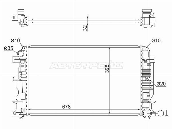 Радиатор Volkswagen Crafter