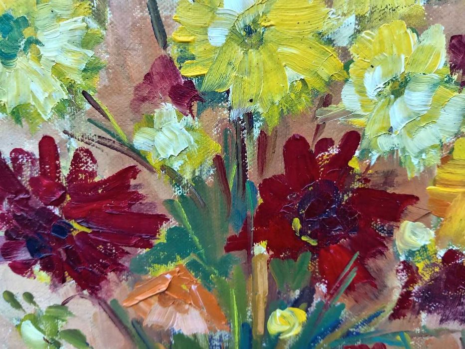 Tablouri vechi pereche - flori - semnate A Ciupe