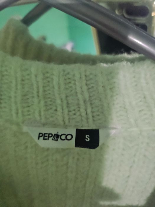 Пухкава топла дамска жилетка минт цвя Sт