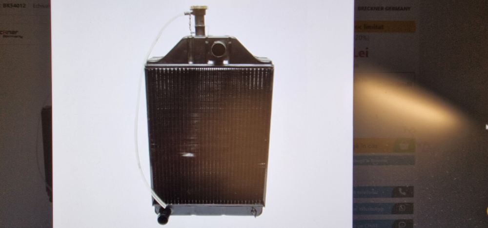 Radiator tractor Massey ferguson  seria 165 168 seria 168 F 168 S 175